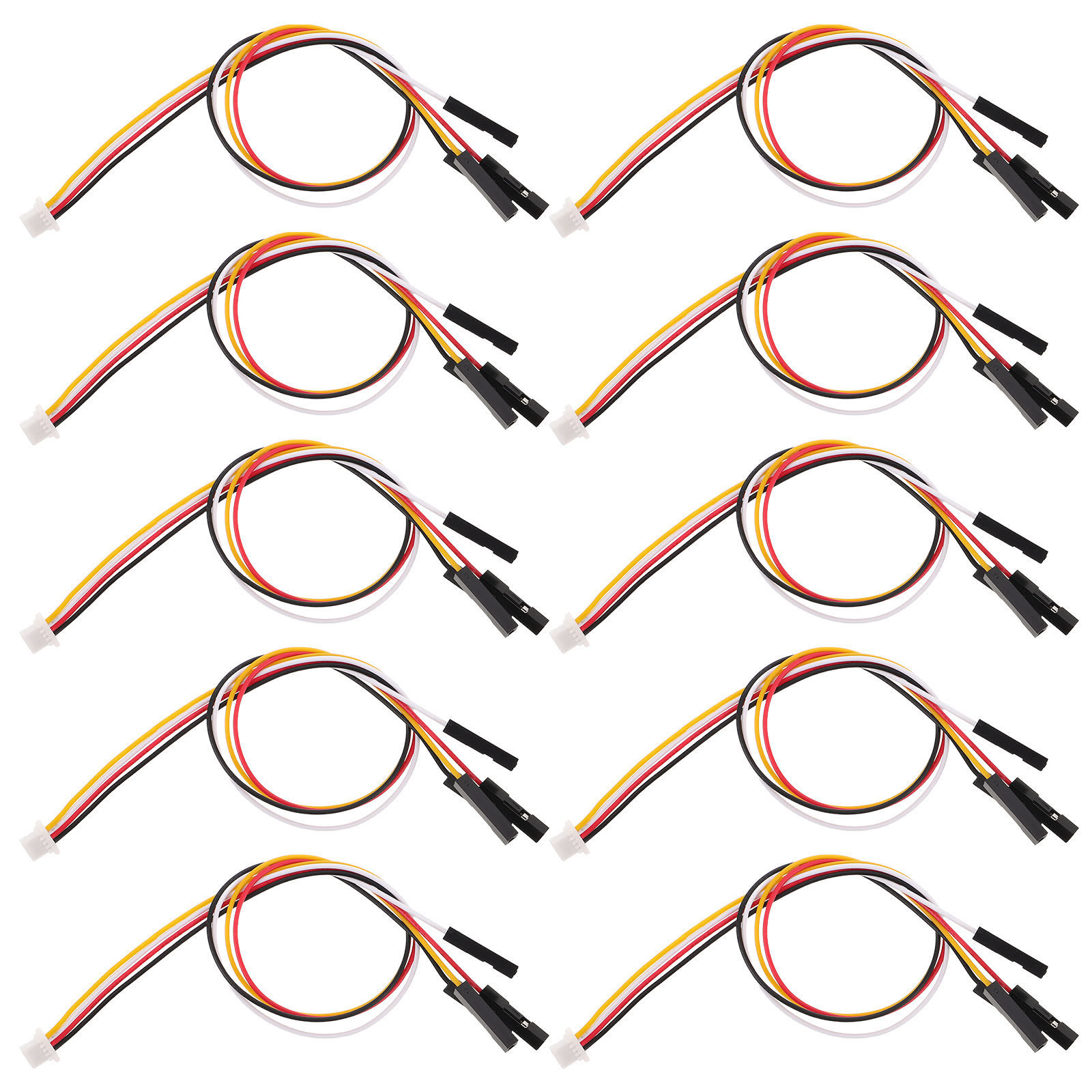 Electronics And Gadgets With A - 10 Stück 4-poliger 1-zu-4-Buchsenadapter, Mikro-Geräteanschluss, winziges