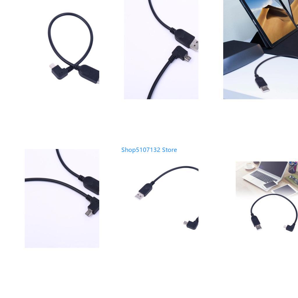 Electronics And Gadgets With C - 87HD 90-Grad-Mini-USB-Datenkabel mit Standard-USB2.0-Eingang, USB-zu-Mini-USB-Ladekabel zum