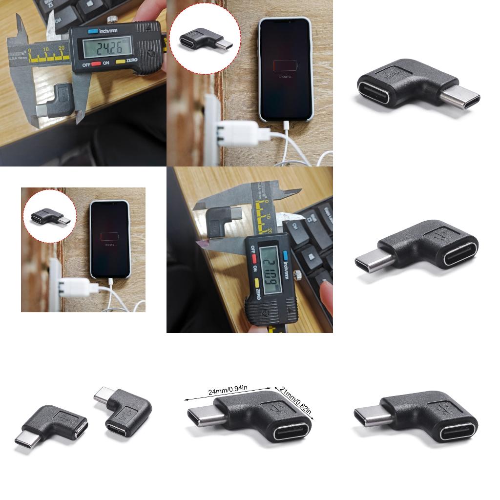 Electronics And Gadgets With C - 90-Grad-USB-C-Kupplung für Laptop, Tablet, Telefon, Aufladen,