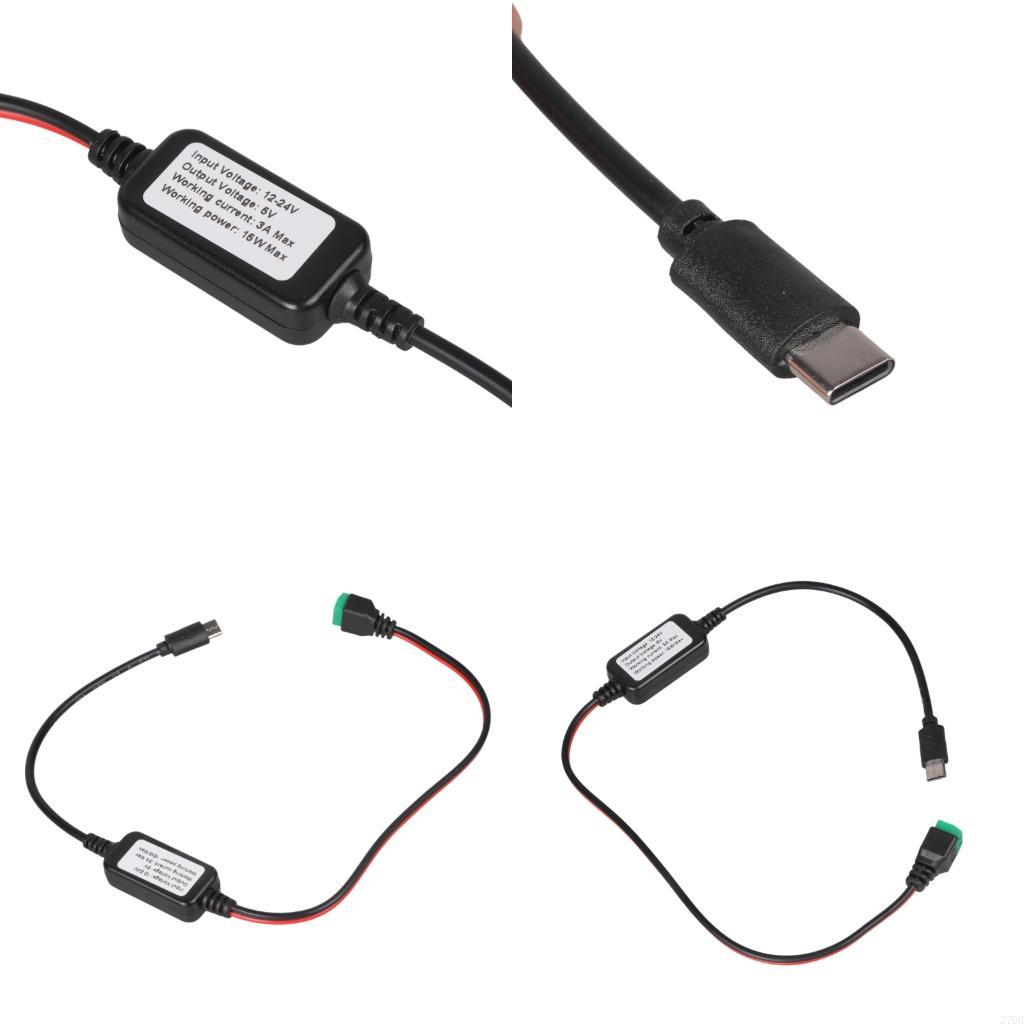 Electronics And Gadgets With C - Step-Down-Spannungskonverterkabel 2Pin zu USB C 5V