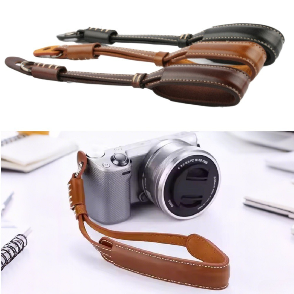 Compact Camera Mirrorless - Schnellverschluss-Kamera-Handschlaufe, Sicherheits-Handschlaufe aus PU-Leder für spiegellose,