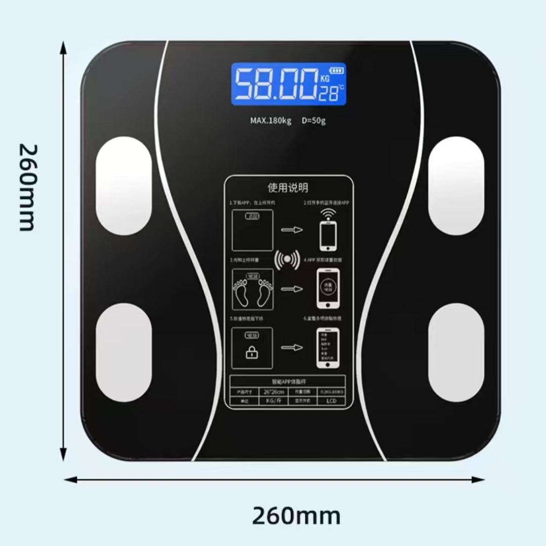Electronics Home Gadgets - Neue USB-Körperfettwaage, Intelligente und Präzise Haushalts-Fettwaage,