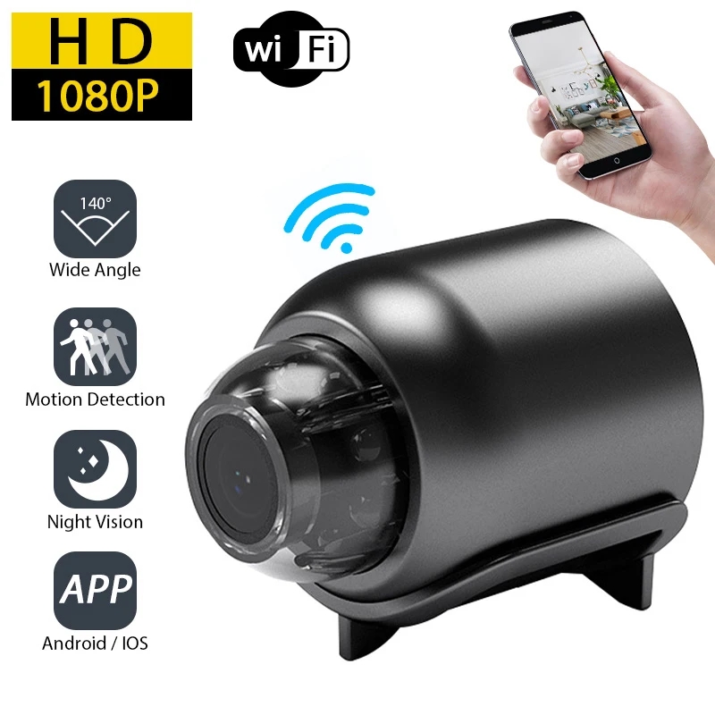 Compact Camera Mirrorless - 1080P HD Mini-Kamera WLAN Kabellose HD-Nachtsichtkamera