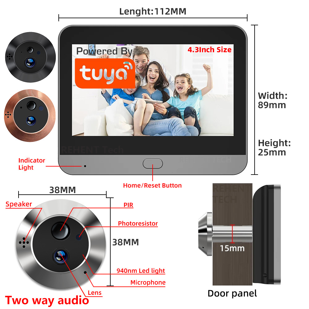Compact Camera Mirrorless - Mini Zwei-Wege-Audio 3MP Tuya SmartLife APP