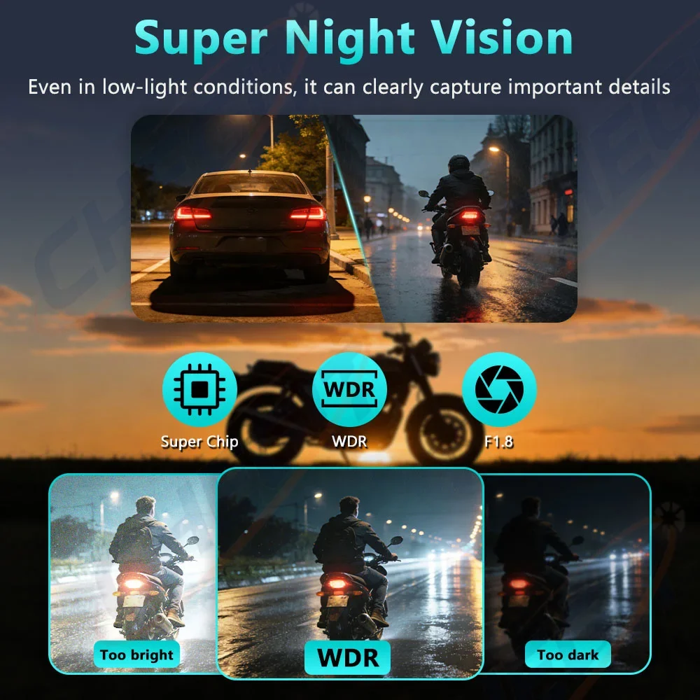 Motorrad-DVR 2K HD WiFi mit wa – Compact Camera Mirrorless Bewertung und Preis