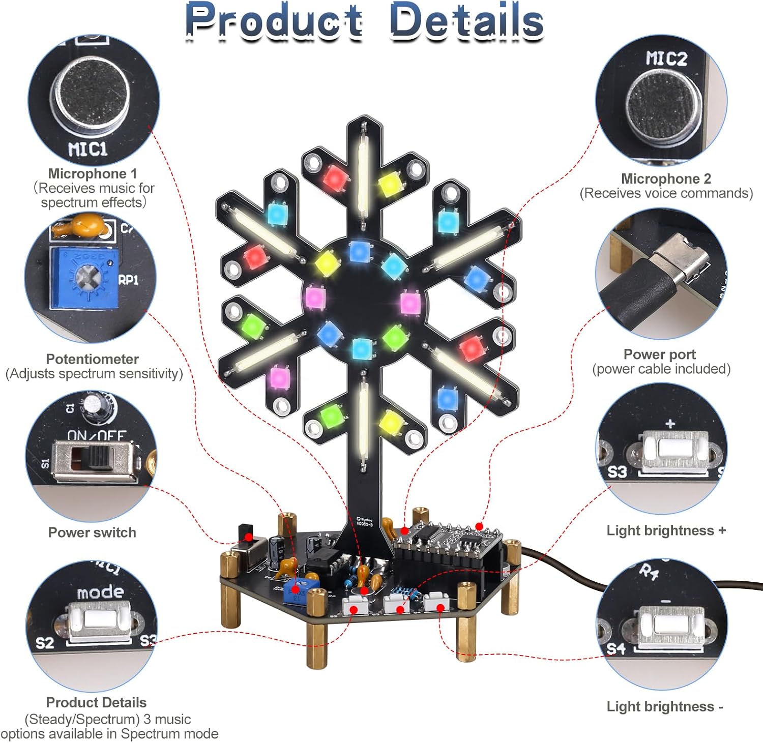 Sprachgesteuertes Spektrum-Lic – Electronics Home Gadgets Bewertung und Preis